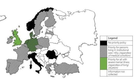 La mayoría de los países europeos ignora la salud mental en la estrategia de la vacuna de COVID-19