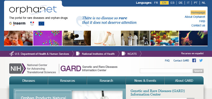 Los portales GARD y Orphanet compartirán su información sobre enfermedades raras